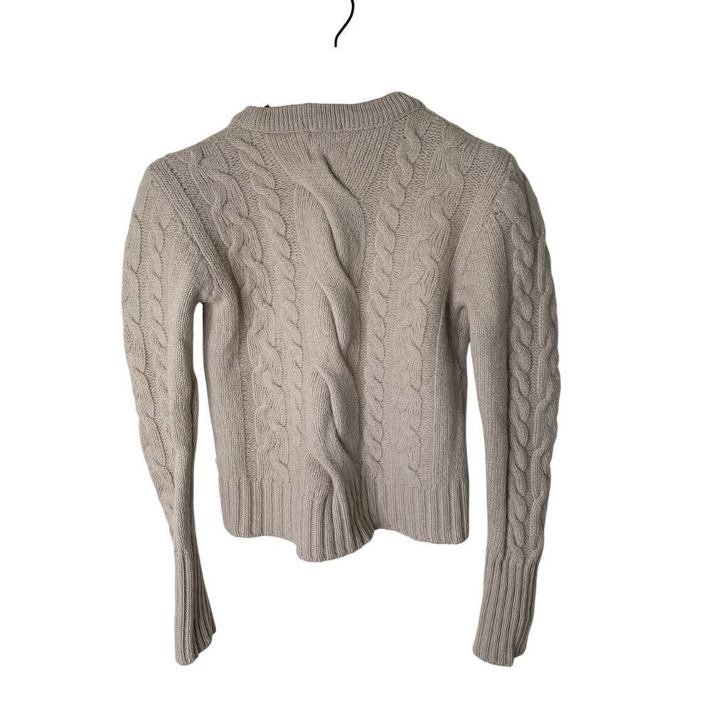 Peregrine England 100% wool Fisherman Cable Knit sweater women's size small - Picture 2 of 4